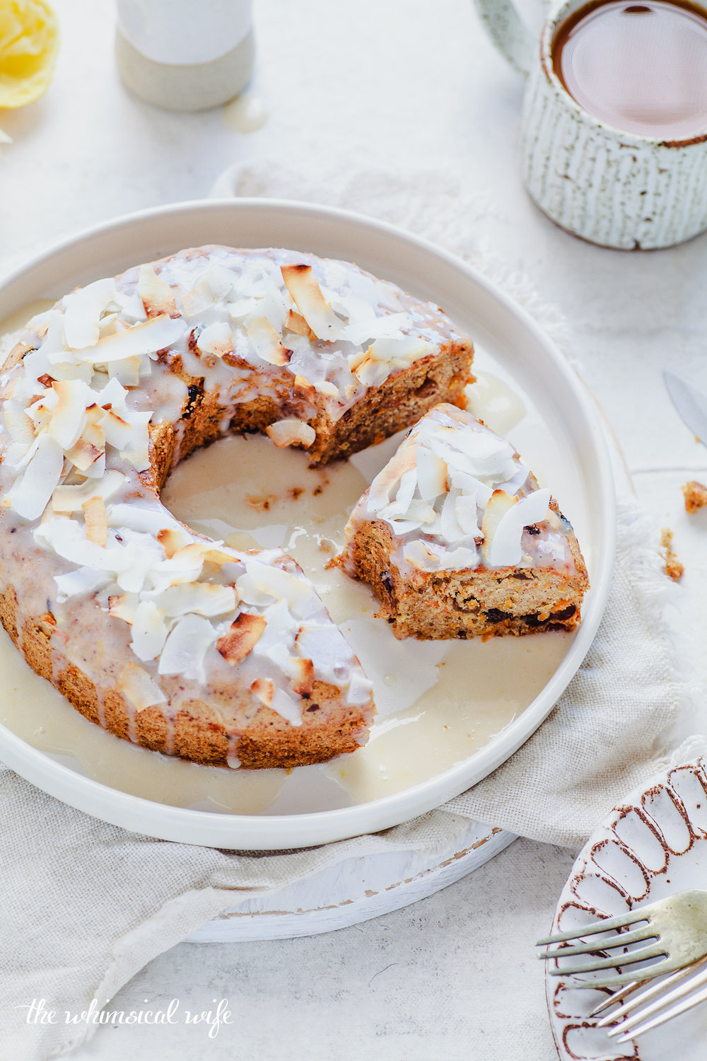 30 Cakes In 30 Days | 2. Vegan Carrot Cake With Cream Cheese Glaze {GF, DF, Vegan, Nut Free}